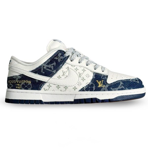 Louis Vuitton x Nike Air Jordan 1 Low "Monogram Denim" (Custom)