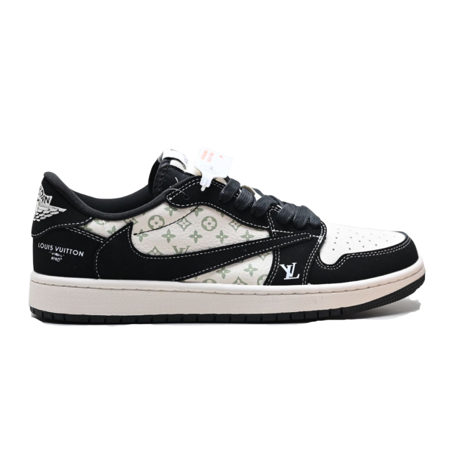 Louis Vuitton x Nike Air Jordan 1 Low “Panda Monogram” (Custom)