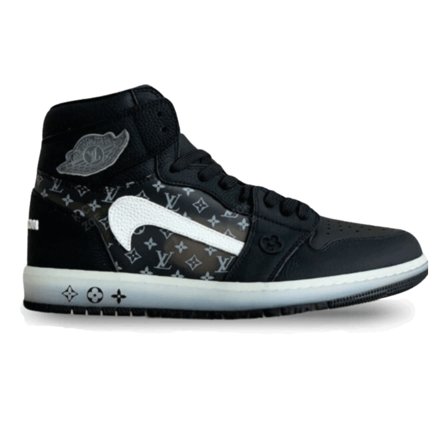 Nike Air Jordan 1 x LV – Triple Black Monogram Edition