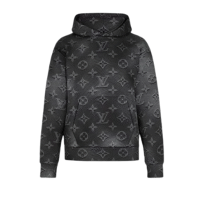 Louis Vuitton Monogram Embossed Hoodie – Black