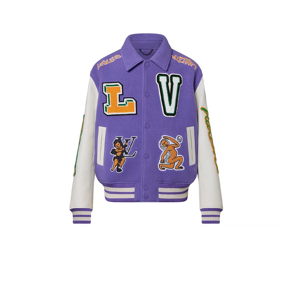 Louis Vuitton Blouson Varsity Jacket Violet
